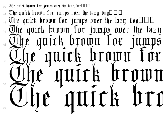 English Gothic, 17th c. font waterfall